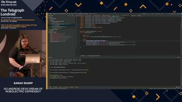 Do Android devs dream of Robolectric Espresso? by Sarah Sharp (The Telegraph) смотреть онлайн