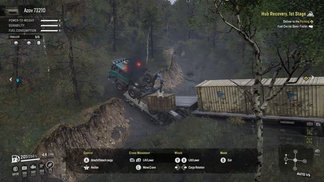Snow Runner - 10*10 AZOV 73210 GGMS Hybrid Truck || Offroading Gameplay || Automotive 360