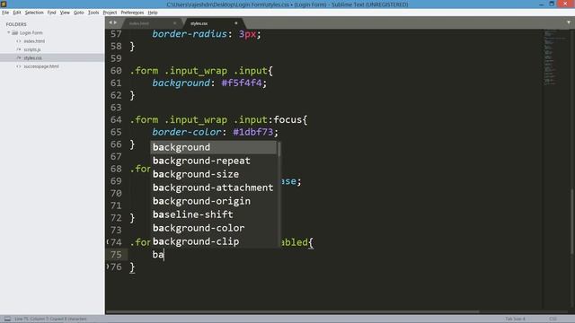 Login Form Validation In Javascript  || Form Validation In Javascript
