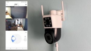 Камера видеонаблюдения 4G 2x2Мп Ps-Link PS-GBC20   2 камеры   поворотная   LED