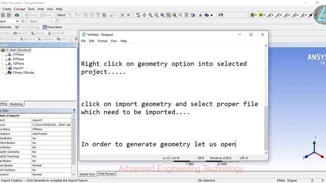 How to Import Geometry in Ansys Workbench