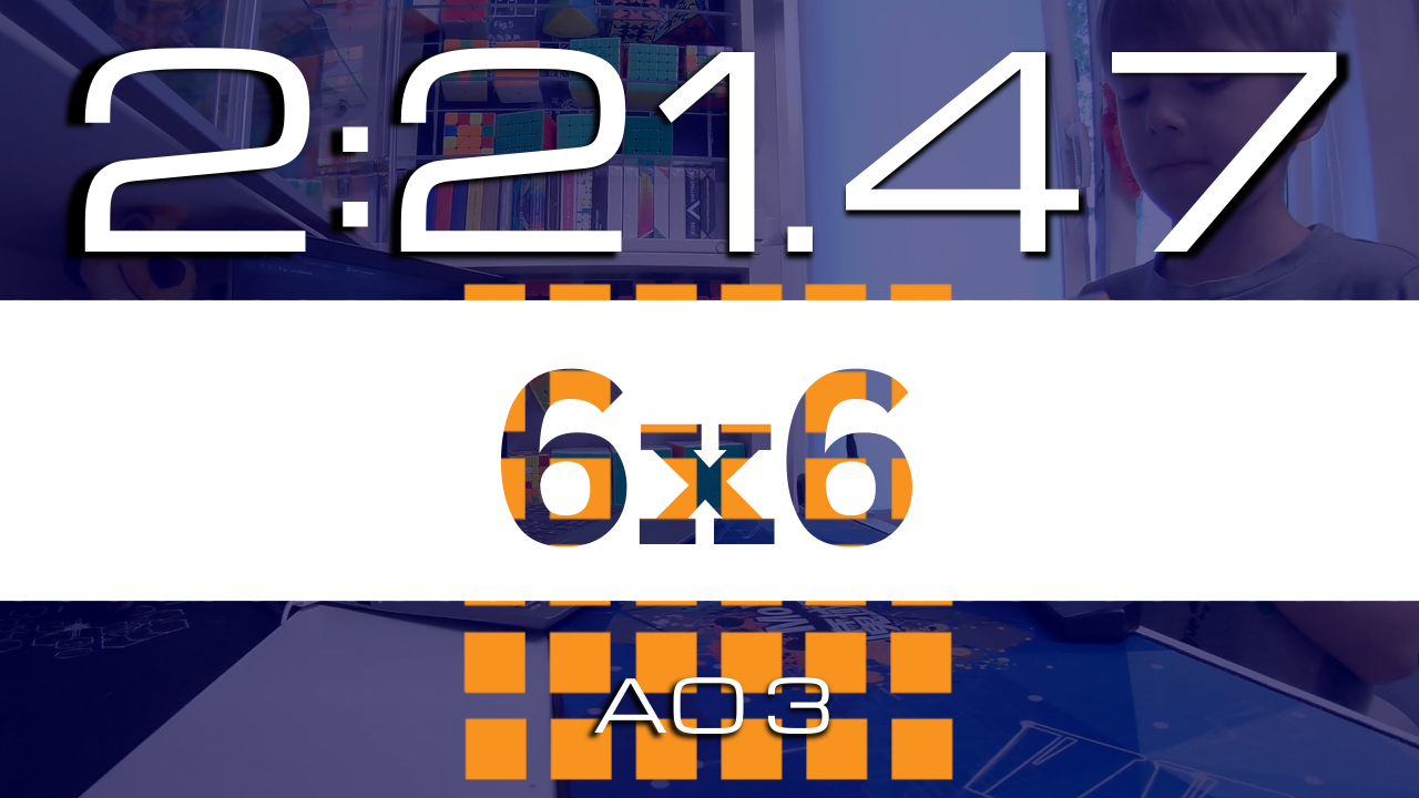 (2:21.47) Ao3 6x6 Rubik's Cube