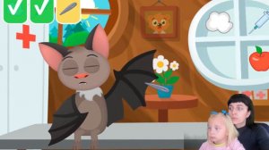 Лечим лесных животных 🐰🦊🦝🦌🦔🦉 Мульт игра для детей!!!))) Игры про больницу🏥