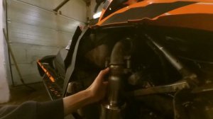 Установка кастомного глушителя на arctic cat m8000 от громкой девятки