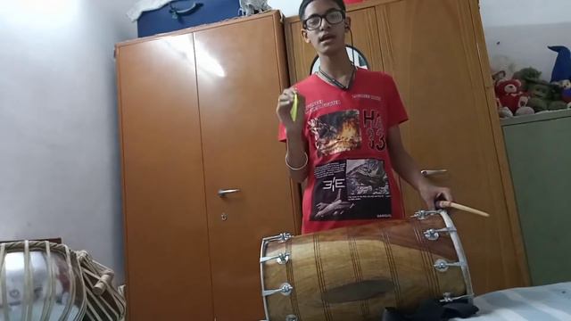 How to play the dhol {Lesson -1} For bigginers.