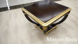 Журнальный столик из массива дерева Лев 3.avi