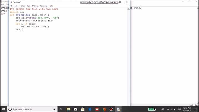 Writing to a CSV file (using Python) смотреть онлайн
