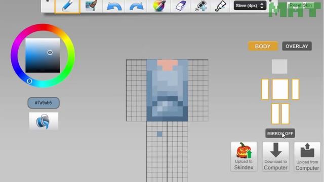 Blue Hoodie Boy Minecraft Skin смотреть онлайн