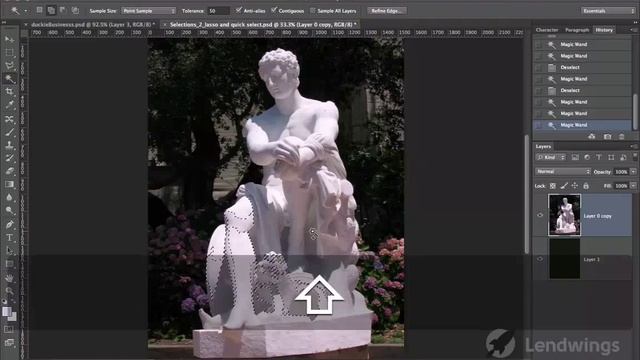 28 Прямолинейное лассо Photoshop CS6 смотреть онлайн