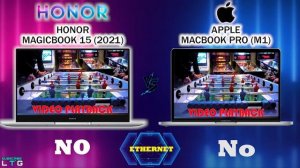 HONOR MAGICBOOK 15 2021 VS APPLE MACBOOK PRO M1