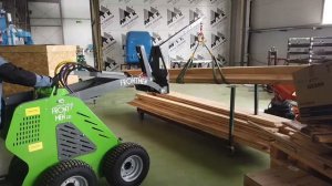 Мини-погрузчик Frontmen (Фронтмен). Использование кран-балки