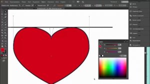 Как  легко нарисовать красивое сердце в Adobe Illustrator