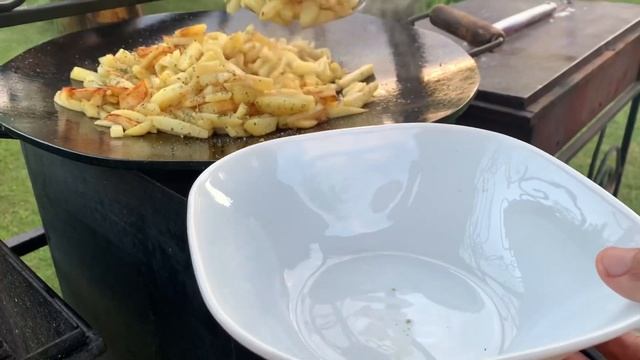 ЖАРЕНОЕ МЯСО на сковороде с овощами. Мясо на садже с картошкой на сале.