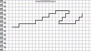 Самолет. Графический диктант по клеточкам.