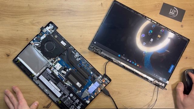 Ремонт ноутбука Lenovo v14 g2 itl, полная разборка, чистка, замена матрицы b140htn02.1 СЦ UPservice