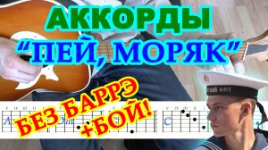 Пей моряк Аккорды ? Армейская песня ♪ Разбор песни на гитаре ♫ Гитарный Бой для начинающих