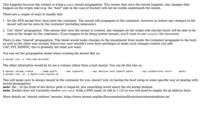 Unix & Linux: Mounting a NFS Directory into Host Volume that is shared with Docker (3 Solutions!!) смотреть онлайн