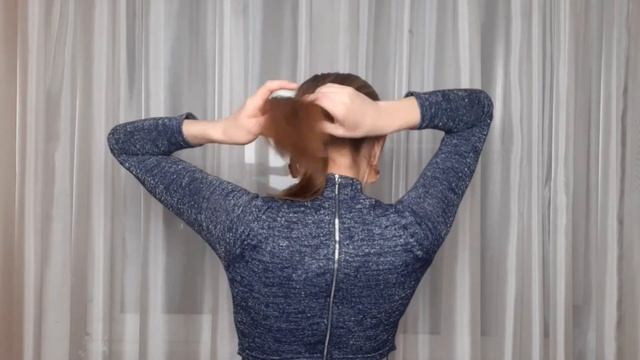?ЭЛЕГАНТНАЯ ПРИЧЁСКА НА КАЖДЫЙ ДЕНЬ. СОЗДАЮ СВОИМИ РУКАМИ.?