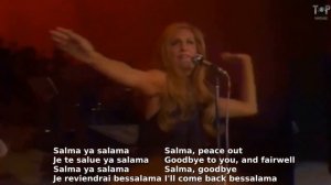 Dalida - Salma Ya Salama - English Lyrics French Paroles