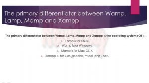 What is difference between Xampp , Lamp, Mamp and Wamp | NOWDEMY OFFICIAL