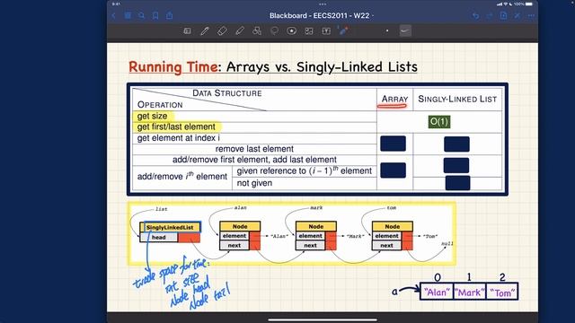 [HD] EECS2011 W22 - Lecture 2 - Part F - Comparing Arrays vs. SLLs, Exercises смотреть онлайн