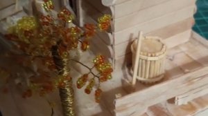 Крутой домик из палочек мороженного | Popsicle Stick Craft ideas. Prospector's house. Awesome DIY