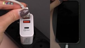 Зарядный блок питания USB + Type C / Быстрая зарядка 18 W