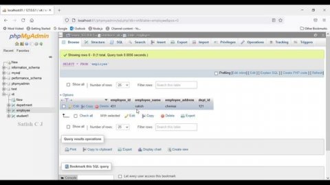 Creating foreign Key in phpMyAdmin (MySQL Database)