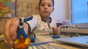 Как слепить луну из пластилина. Вот это да, солнце и луна. Аниматроники своими руками. Лепка.