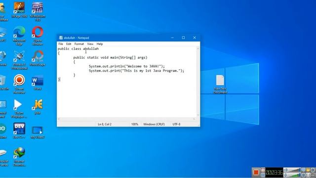 How to write, compile & run Java Program using Notepad? || Urdu || Abdullah Bhutta