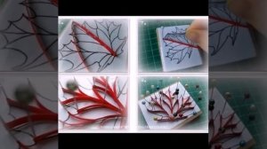 Как сделать осенние листья по технике квиллинг.