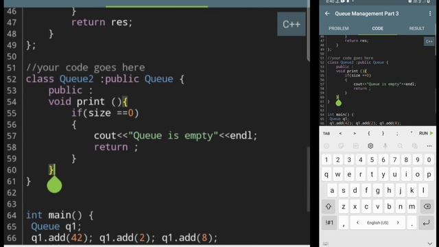 No-Talking Programming| Sololearn 7th C++CPP Queue Management part 3- Project  Solution | sky24omg#