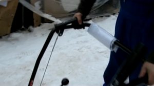 Снегоуборщик - подготовка к работе, пуск