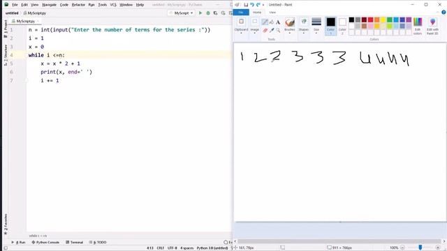 Number Series Programs in Python | Loop Code Practice | Python Tutorial in Hindi | #24