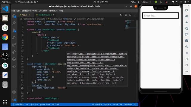 9 React Native TextInput | React Native Complete Course – смотреть ...