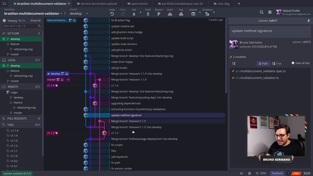 Git: Linha de Comando ou Interface Visual (com GitKraken) смотреть онлайн