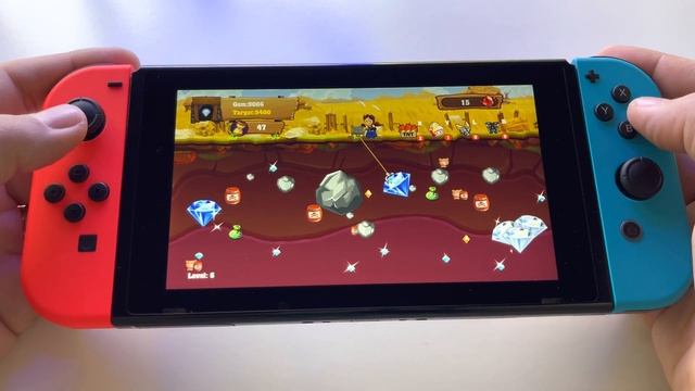 Gem Miner | Nintendo Switch handheld gameplay смотреть онлайн