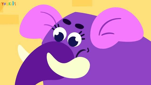 Hickory Dickory Dock Song with Elephant & other Animals | Youkids Nursery Rhymes