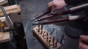 Изготовление токарных резцов по дереву. Making wood cutting tools