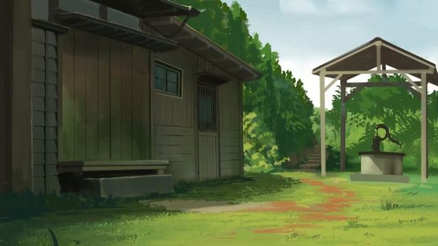 Ghibli Environment Painting in Procreate  ipadpro
