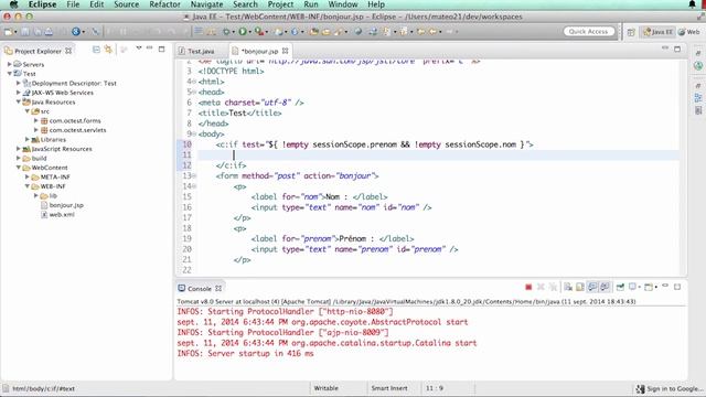 Développez des sites web avec Java EE: Gérer des sessions смотреть онлайн
