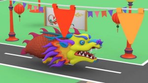 Учим цвета и цифры -  Разноцветный ксилофон  - Динозаврик Дино и дети