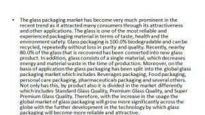 Global Glass Packaging Market Research Report, Analysis, Opportunities : Ken Research