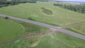 Окрестности поселка Кисегачинский - с высоты птичьего полета