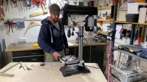 JET JWDP-12. Сверлильный станок с вариатором.  Распаковка. Сборка. Обмер. Запуск.