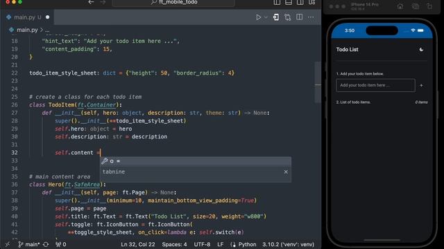 Build a Mobile Todo App Using Python & Flet