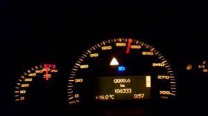 Mercedes W203 C32 AMG, 0-200 km/h with LPG, stock