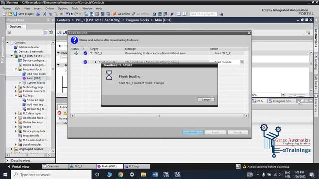 How to monitor a Program Online in TIA Portal