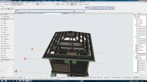 Беседка в ArchiCad при помощи расширения archiframe.