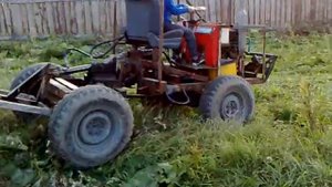 Самодельный минитрактор с двигателем от ОКИ